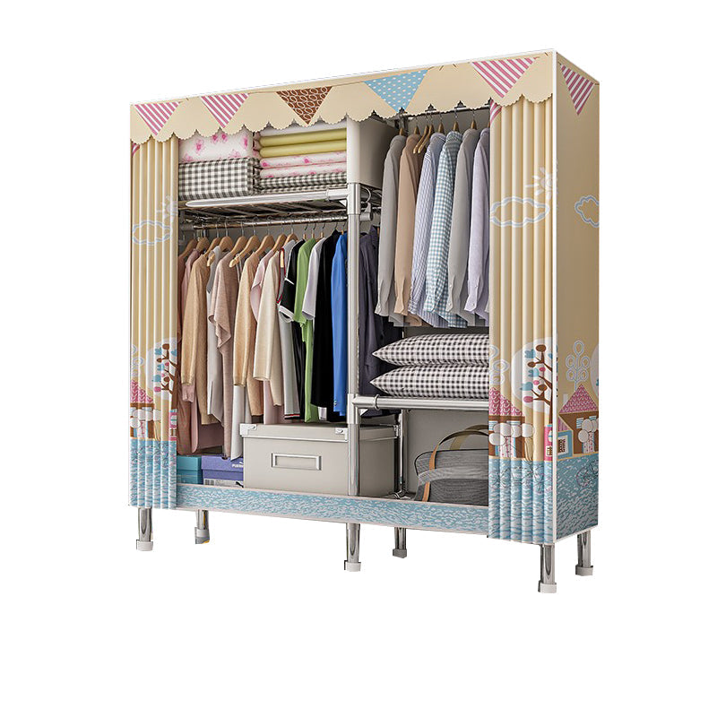 Stalen garderobe kast met benen moderne garderobe armoire met planken