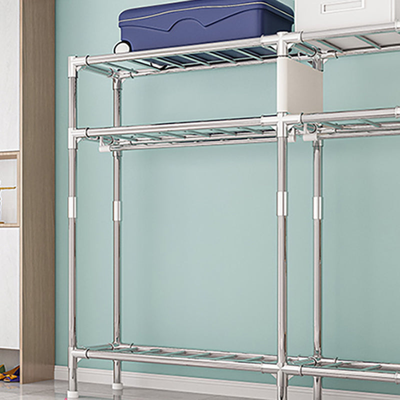 Stalen garderobe kast met benen moderne garderobe armoire met planken