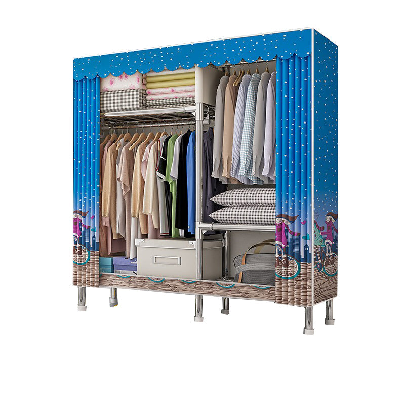 Stalen garderobe kast met benen moderne garderobe armoire met planken