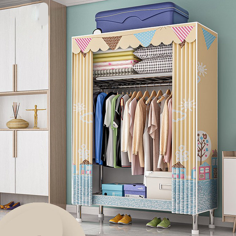 Stalen garderobe kast met benen moderne garderobe armoire met planken