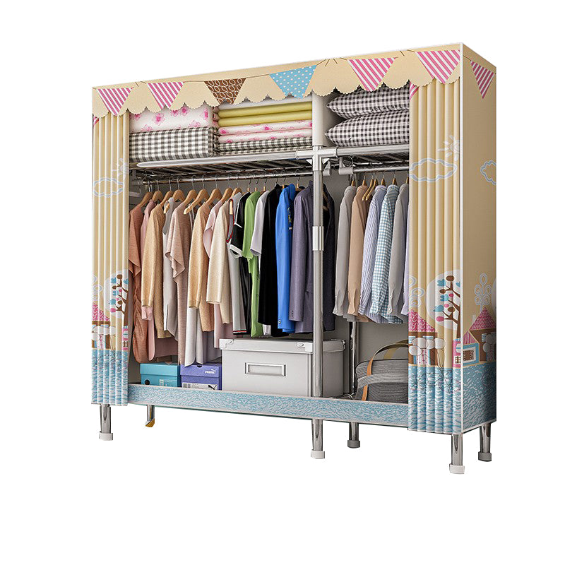 Stalen garderobe kast met benen moderne garderobe armoire met planken