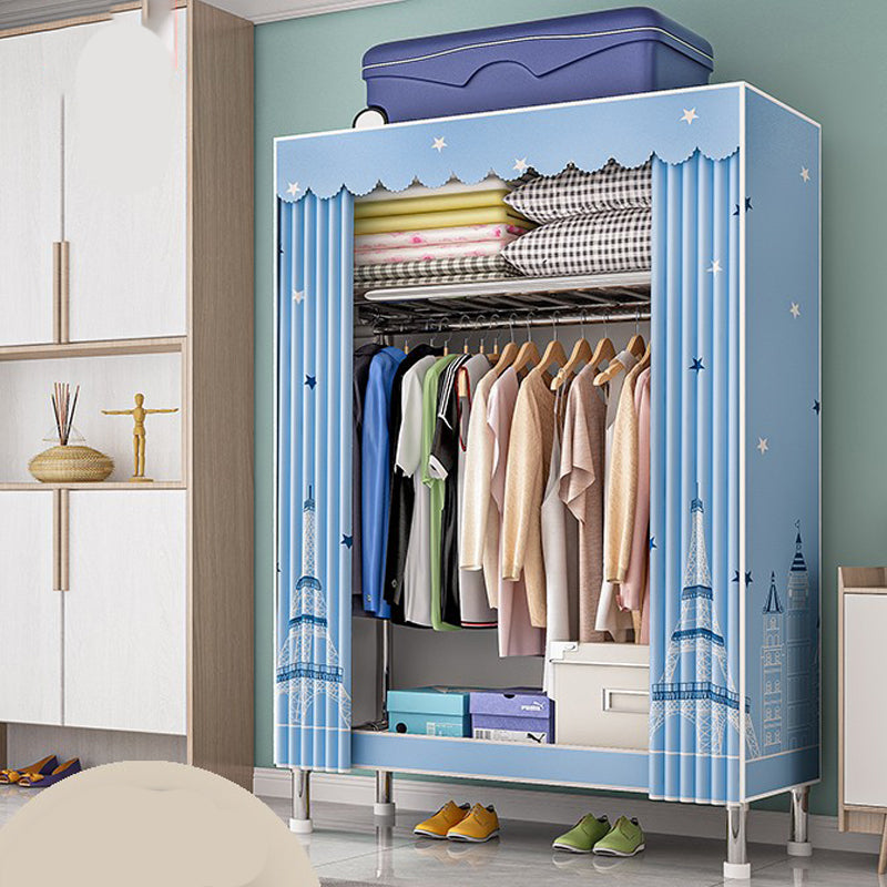 Stalen garderobe kast met benen moderne garderobe armoire met planken