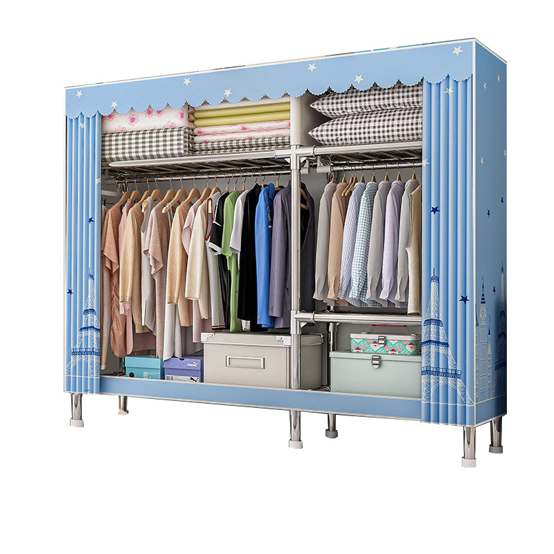 Stalen garderobe kast met benen moderne garderobe armoire met planken