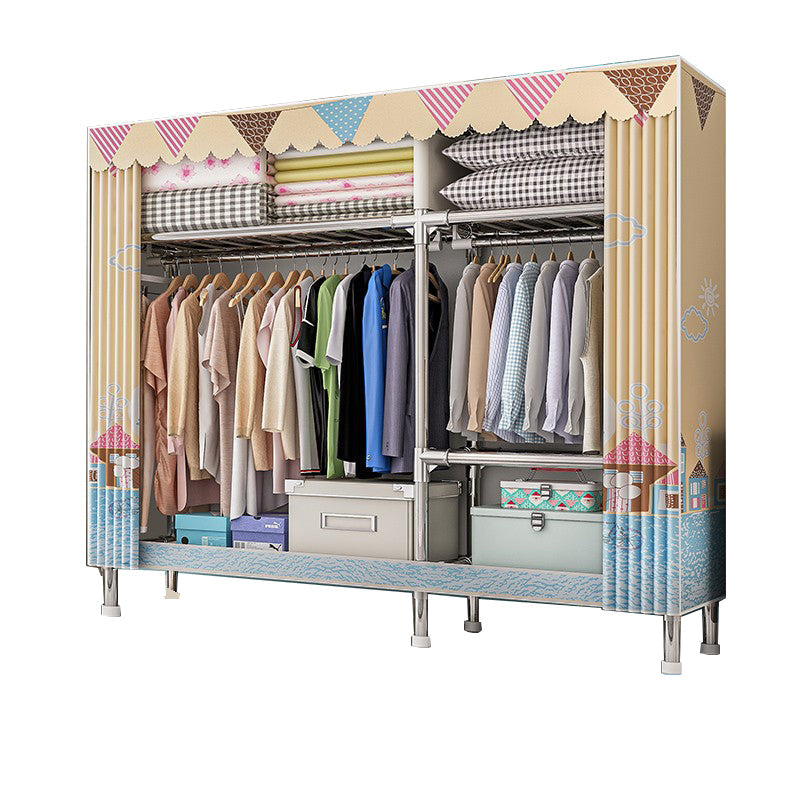 Stalen garderobe kast met benen moderne garderobe armoire met planken