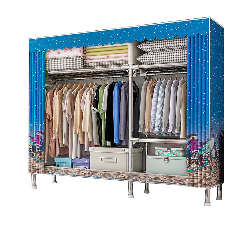 Stalen garderobe kast met benen moderne garderobe armoire met planken
