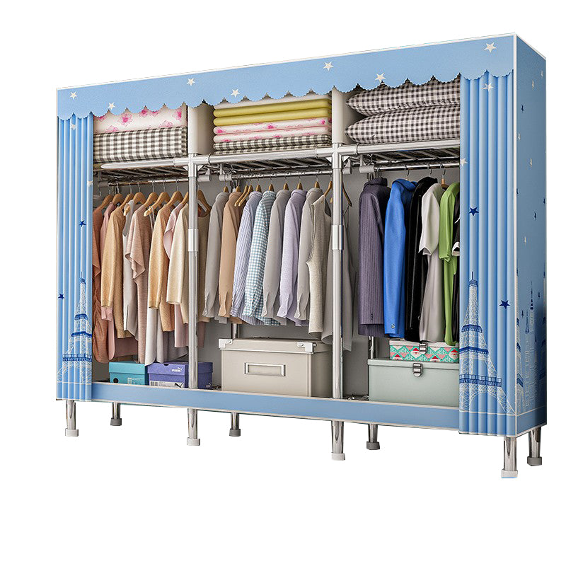 Stalen garderobe kast met benen moderne garderobe armoire met planken
