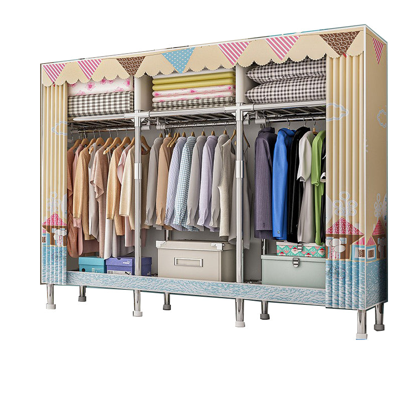 Stalen garderobe kast met benen moderne garderobe armoire met planken