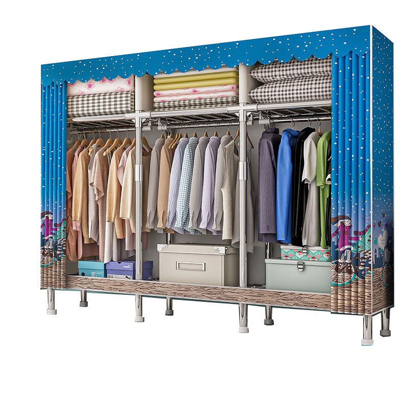 Stalen garderobe kast met benen moderne garderobe armoire met planken