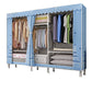 Stalen garderobe kast met benen moderne garderobe armoire met planken