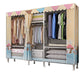 Stalen garderobe kast met benen moderne garderobe armoire met planken