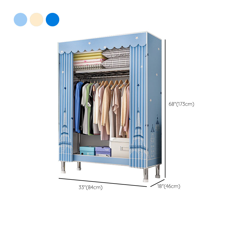 Stalen garderobe kast met benen moderne garderobe armoire met planken