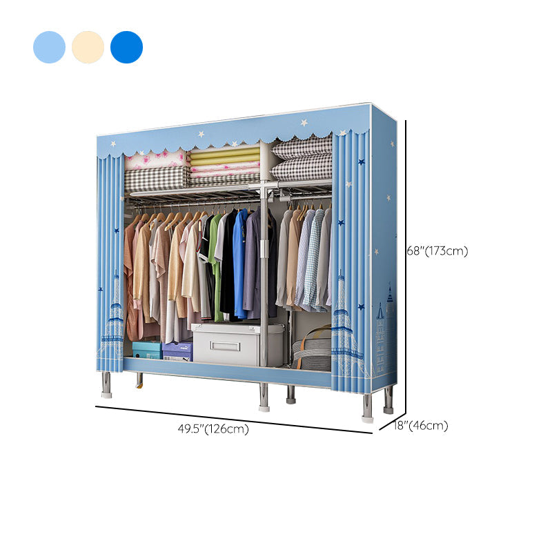 Stalen garderobe kast met benen moderne garderobe armoire met planken