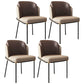 Juego de comedor de piedra sinterizada, mesa rectangular moderna y sillas tapizadas