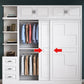 Modern Freestanding Wardrobe Armoire, 2-door Manufatured Armoire with Shelves in White Clearhalo 'Armoires & Wardrobes' 'armoires_wardrobes' 'Bedroom Furniture' 'furn' 'furn_armoires_wardrobes' 'Furniture' 6191351
