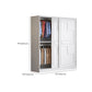 Modern Freestanding Wardrobe Armoire, 2-door Manufatured Armoire with Shelves in White Clearhalo 'Armoires & Wardrobes' 'armoires_wardrobes' 'Bedroom Furniture' 'furn' 'furn_armoires_wardrobes' 'Furniture' 6191371