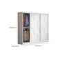 Modern Freestanding Wardrobe Armoire, 2-door Manufatured Armoire with Shelves in White Clearhalo 'Armoires & Wardrobes' 'armoires_wardrobes' 'Bedroom Furniture' 'furn' 'furn_armoires_wardrobes' 'Furniture' 6191374