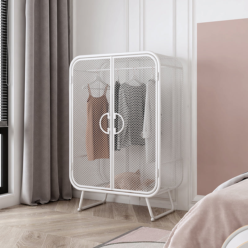 Noordse ijzeren rooster Garderobe Lange hangende opberg metalen opbergkast