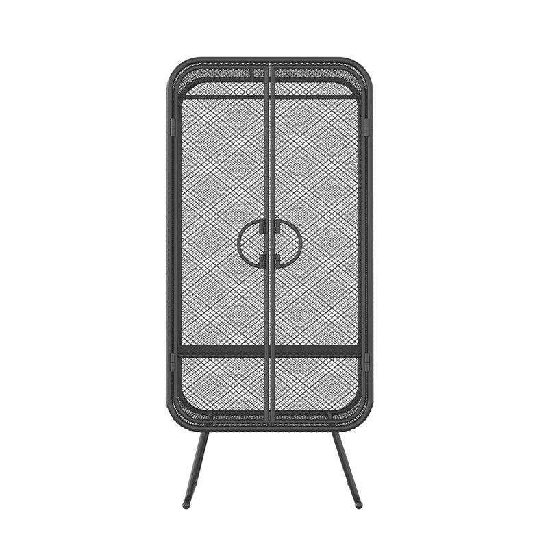 Noordse ijzeren rooster Garderobe Lange hangende opberg metalen opbergkast