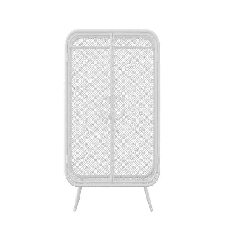 Noordse ijzeren rooster Garderobe Lange hangende opberg metalen opbergkast