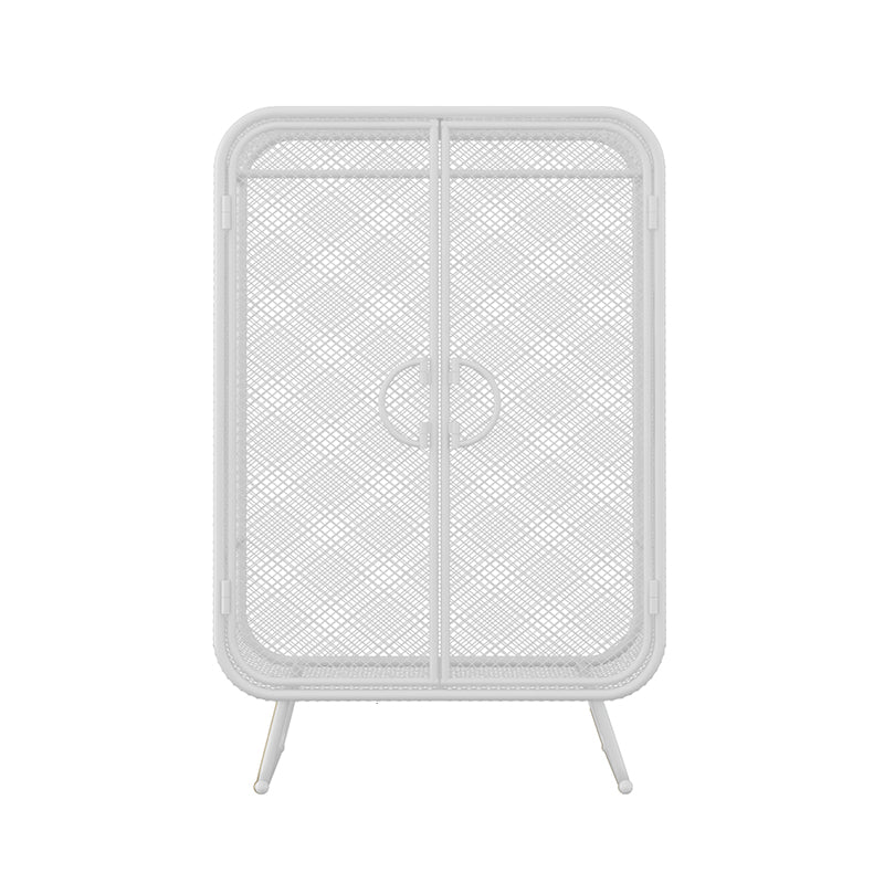 Noordse ijzeren rooster Garderobe Lange hangende opberg metalen opbergkast