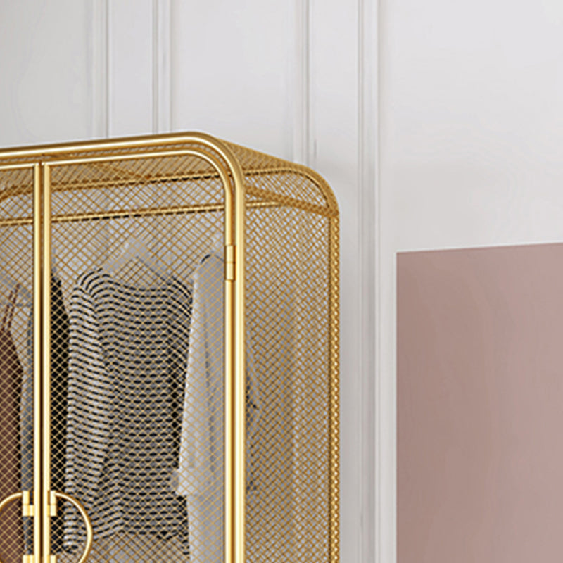 Noordse ijzeren rooster Garderobe Lange hangende opberg metalen opbergkast