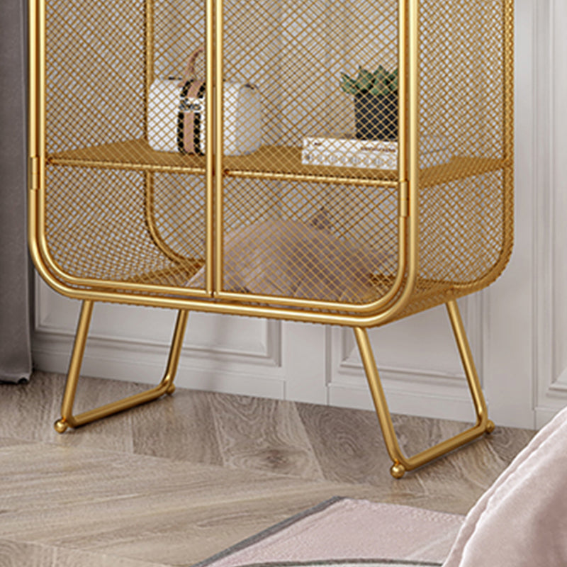 Noordse ijzeren rooster Garderobe Lange hangende opberg metalen opbergkast