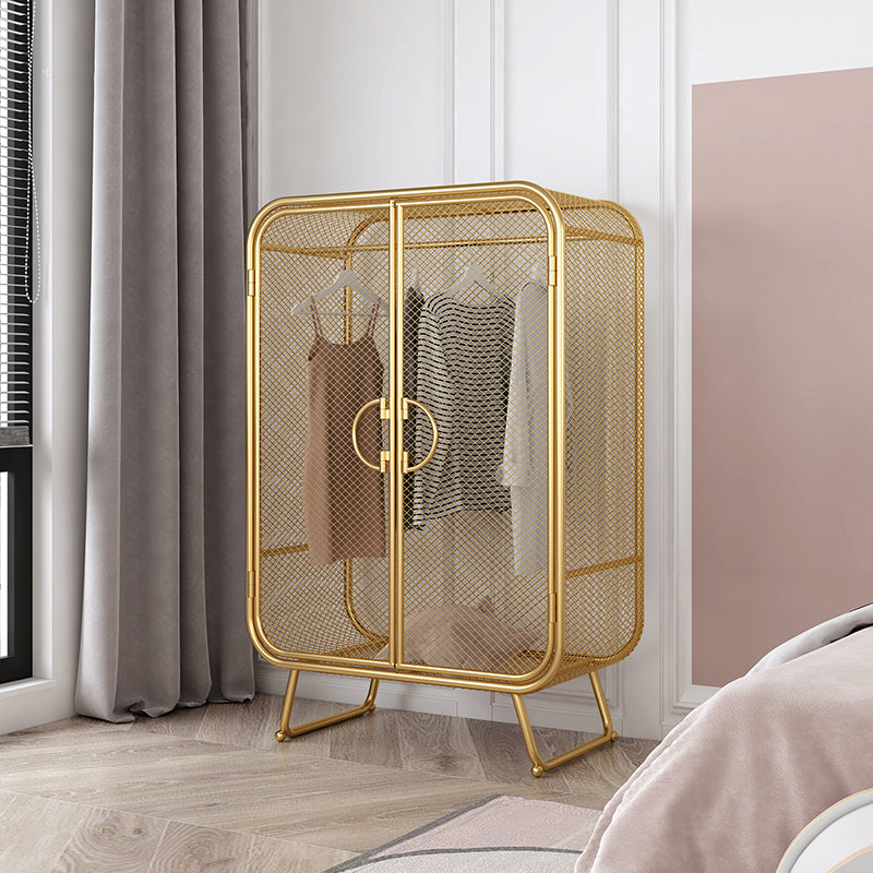 Noordse ijzeren rooster Garderobe Lange hangende opberg metalen opbergkast