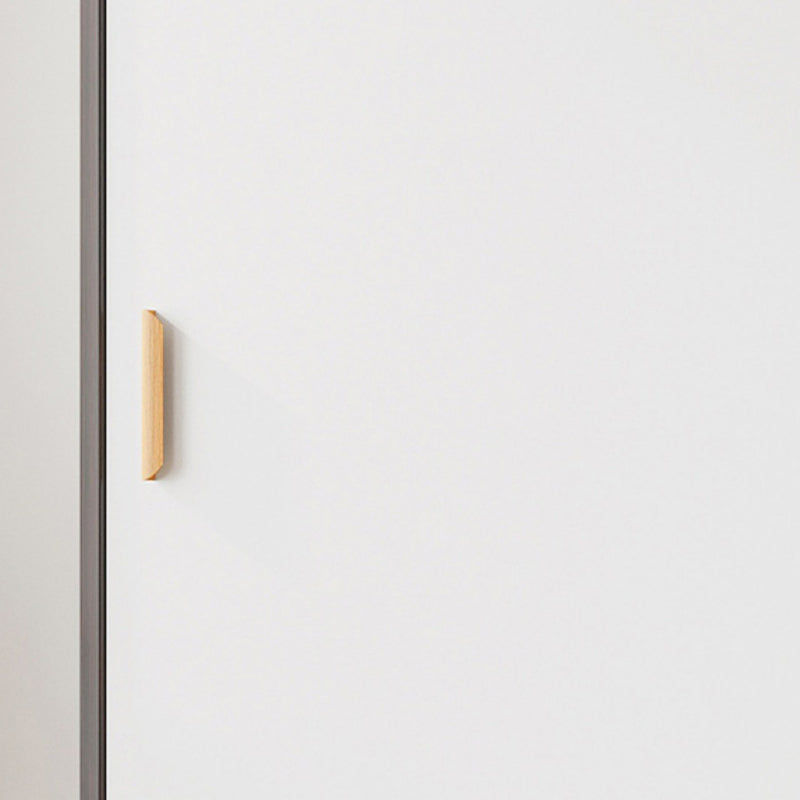 Mobile moderno armadio in legno armadio a 2 porte armadio con ripiani e binario