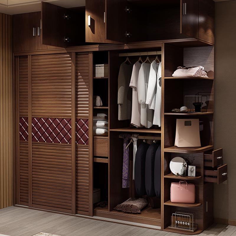 Armoire de rangement armoire de chambre à coucher en bois artificiel moderne - armoire avec étagères