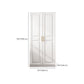 White Armoire Artificial Wood Wardrobe with Drawers and Clothes Rails Storage Cabinet