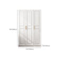 White Armoire Artificial Wood Wardrobe with Drawers and Clothes Rails Storage Cabinet