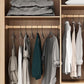 Bedroom Wardrobe Armoire Cabinet, Artificial Wood Modern Storage Cabinet with Drawers