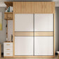 Bedroom Wardrobe Armoire Cabinet, Artificial Wood Modern Storage Cabinet with Drawers
