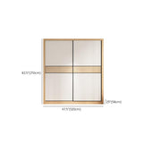Bedroom Wardrobe Armoire Cabinet, Artificial Wood Modern Storage Cabinet with Drawers
