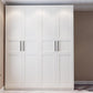 White Wood Wardrobe Cabinet With Drawers and Clothes Hanging Rod Storage Armoire Clearhalo 'Armoires & Wardrobes' 'armoires_wardrobes' 'Bedroom Furniture' 'furn' 'furn_armoires_wardrobes' 'Furniture' 6191574