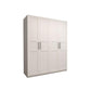White Wood Wardrobe Cabinet With Drawers and Clothes Hanging Rod Storage Armoire Clearhalo 'Armoires & Wardrobes' 'armoires_wardrobes' 'Bedroom Furniture' 'furn' 'furn_armoires_wardrobes' 'Furniture' 6191582
