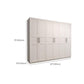 White Wood Wardrobe Cabinet With Drawers and Clothes Hanging Rod Storage Armoire Clearhalo 'Armoires & Wardrobes' 'armoires_wardrobes' 'Bedroom Furniture' 'furn' 'furn_armoires_wardrobes' 'Furniture' 6191600
