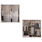 White Modern High Gloss Armoire Wood Armoire with Shelves and Drawers Storage Cabinet Clearhalo 'Armoires & Wardrobes' 'armoires_wardrobes' 'Bedroom Furniture' 'furn' 'furn_armoires_wardrobes' 'Furniture' 6191604
