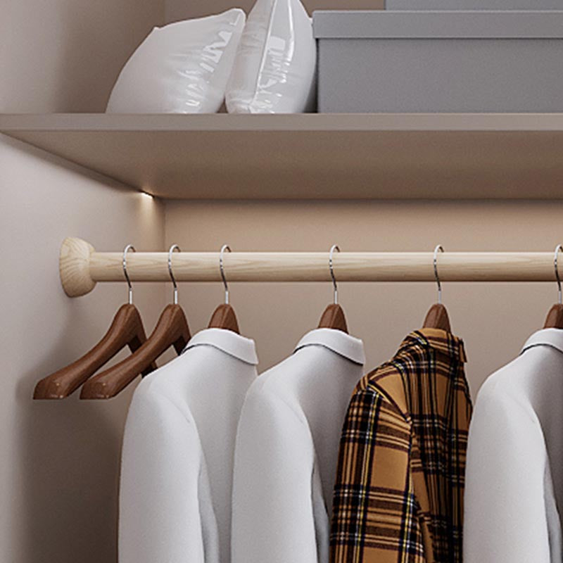 White Modern High Gloss Armoire Wood Armoire with Shelves and Drawers Storage Cabinet Clearhalo 'Armoires & Wardrobes' 'armoires_wardrobes' 'Bedroom Furniture' 'furn' 'furn_armoires_wardrobes' 'Furniture' 6191614