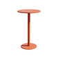 1/3/4 Pieces Industrial Round Bar Table Set Pub Table with Metal Pedestal Orange 23.6"L x 23.6"W Clearhalo 'Bar Furniture' 'furn' 'furn_home_bar_bar_sets' 'Furniture' 'Home Bars & Bar Sets' 'home_bar_bar_sets' 'Kitchen & Dining Furniture' 6191644
