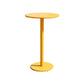 1/3/4 Pieces Industrial Round Bar Table Set Pub Table with Metal Pedestal Yellow 23.6"L x 23.6"W Clearhalo 'Bar Furniture' 'furn' 'furn_home_bar_bar_sets' 'Furniture' 'Home Bars & Bar Sets' 'home_bar_bar_sets' 'Kitchen & Dining Furniture' 6191648