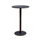 1/3/4 Pieces Industrial Round Bar Table Set Pub Table with Metal Pedestal Black 24"L x 24"W Clearhalo 'Bar Furniture' 'furn' 'furn_home_bar_bar_sets' 'Furniture' 'Home Bars & Bar Sets' 'home_bar_bar_sets' 'Kitchen & Dining Furniture' 6191649