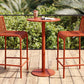 1/3/4 Pieces Industrial Round Bar Table Set Pub Table with Metal Pedestal Clearhalo 'Bar Furniture' 'furn' 'furn_home_bar_bar_sets' 'Furniture' 'Home Bars & Bar Sets' 'home_bar_bar_sets' 'Kitchen & Dining Furniture' 6191650