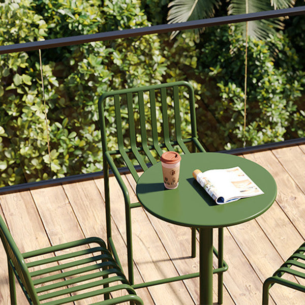1/3/4 Pieces Industrial Round Bar Table Set Pub Table with Metal Pedestal Clearhalo 'Bar Furniture' 'furn' 'furn_home_bar_bar_sets' 'Furniture' 'Home Bars & Bar Sets' 'home_bar_bar_sets' 'Kitchen & Dining Furniture' 6191659