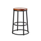 Contemporary Wood Counter Stools Metal Bar Stools for Home Use 1 Piece Counter Stool(26"H) Clearhalo 'Bar Furniture' 'Bar Stools' 'bar_stools' 'furn' 'furn_bar_stools' 'Furniture' 'Kitchen & Dining Furniture' 6196320