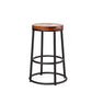 Contemporary Wood Counter Stools Metal Bar Stools for Home Use Clearhalo 'Bar Furniture' 'Bar Stools' 'bar_stools' 'furn' 'furn_bar_stools' 'Furniture' 'Kitchen & Dining Furniture' 6196327