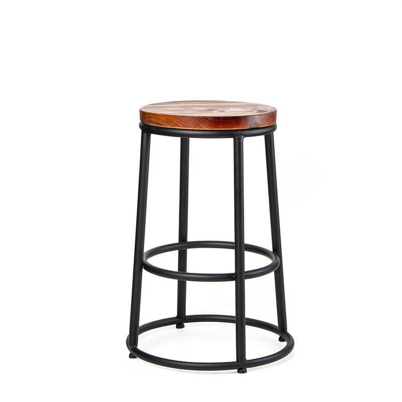 Contemporary Wood Counter Stools Metal Bar Stools for Home Use Clearhalo 'Bar Furniture' 'Bar Stools' 'bar_stools' 'furn' 'furn_bar_stools' 'Furniture' 'Kitchen & Dining Furniture' 6196327