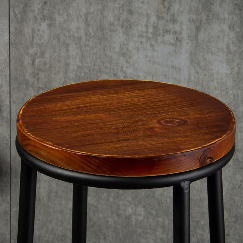 Contemporary Wood Counter Stools Metal Bar Stools for Home Use Clearhalo 'Bar Furniture' 'Bar Stools' 'bar_stools' 'furn' 'furn_bar_stools' 'Furniture' 'Kitchen & Dining Furniture' 6196335