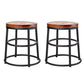 Contemporary Wood Counter Stools Metal Bar Stools for Home Use 2 Piece Set Short Stool(18"H) Clearhalo 'Bar Furniture' 'Bar Stools' 'bar_stools' 'furn' 'furn_bar_stools' 'Furniture' 'Kitchen & Dining Furniture' 6196338