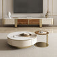 Modern Stone TV Stand Console Enclosed Storage TV Media Stand with Doors for Living Room Gold Clearhalo 'furn' 'furn_tv_stands_entertainment_centers' 'Furniture' 'Living Room Furniture' 'TV Stands & Entertainment Centers' 'TV Stands & Media Storage Furniture' 'tv_stands_entertainment_centers' 6196409